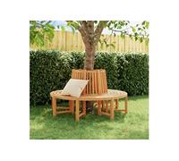 Bancs circulaires 2 pcs demi-rond Ø160 cm bois massif de teck