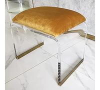 Bancs de douche, escabeau en acrylique,Tabouret en AcryliqueTabouret de Douche Multifonction antidérapant, meubles de salon, Table à thé en acrylique, pour Salle De Bain Chambre à Coucher Maison(Yello
