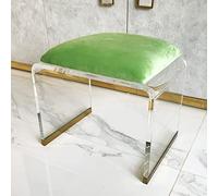 Bancs de douche, escabeau en acrylique,Tabouret en AcryliqueTabouret de Douche Multifonction antidérapant, meubles de salon, Table à thé en acrylique, pour Salle De Bain Chambre à Coucher Maison(Green