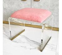 Bancs de douche, escabeau en acrylique,Tabouret en AcryliqueTabouret de Douche Multifonction antidérapant, meubles de salon, Table à thé en acrylique, pour Salle De Bain Chambre à Coucher Maison(Pink,