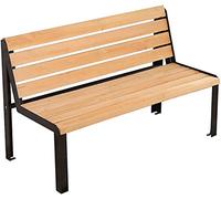 Bancs de jardin, bancs de jardin, bancs de parc, chaises de parc, chaises de parc en bois massif, bancs de jardin avec double dossier forgé (120 cm)