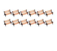 Bancs de modélisme ferroviaire en plastique 12pcs échelle HO