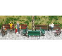Bancs De Parc (x12) HO/OO Gabarit Busch 1149