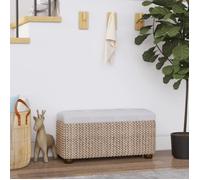 Bancs de rangement 2 pcs avec coussin gris 69 cm quenouille BETTEVE 9384928441420
