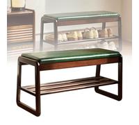 Bancs De Rangement en Bois Massif, Tabouret De Remplacement De Chaussures, Tabouret À Changement De Chaussures, Porte-Chaussures, Tabouret À Viande De Chaussures, Tabouret De Siège Doux pour L'entrée