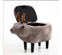 Bancs de rangement - Tabouret de rangement pour canapé - Tabouret rond en bois massif - Siège en bois courbé - Banc de table à manger épais - 4 couleurs au choix - Banc à chaussures (marron peut