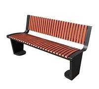 Bancs d'extérieur résistants aux intempéries Banc extérieur parc scénique chaise de parc communauté banc extérieur Plaza rue commerciale siège de paysage en acier galvanisé Banc de jardin en métal