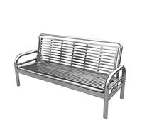 Bancs d'extérieur résistants aux intempéries Canapé-lit multifonctionnel en acier inoxydable lit pliant domestique canapé-lit à double usage en fer forgé siège de canapé de loisirs Banc de jardin en m