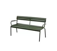 Bancs d'extérieur résistants aux intempéries Cour extérieure banc de loisirs terrasse de jardin extérieur en alliage d'aluminium Double banc balcon dossier chaise longue Banc de jardin en métal(A)
