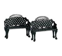 Bancs - Lemax - Banc Patio - Plastique - Résine - Noir Multicolore