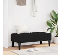 Bancs Vidaxl Noir Bois, Faux Cuir Moyen Durable Banc Rembourré