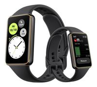 Band 10 Montre Connectée, 1.57"" AMOLED Smart Watch, SpO2, Fréquence Cardiaque, 96 Modes Sportifs Podometre, Étanche 5ATM, 14 Jours D'autonomie, Compatible avec Android et iOS, Noir