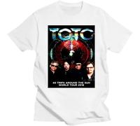 Band 40 Trips Around The Sun World Tour 2018 T Shirt Men's Summer Short Sleeves Fashion Tops White XXL