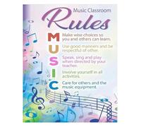 Band Choir Orchestra Rules Poster Music Teacher Essentials