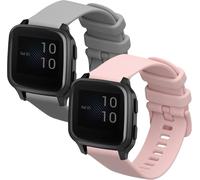 Band Compatible With Garmin Venu Sq 2 Music/Sq 2 Band - 2 X Replacement Silicone Fitness Tracker Bands
