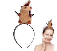 Band d'animaux - Band Capibara en peluche douce, cercle mignon pour les soins de la peau | Band de cheveux amusant pour spa, maquillage, douche, lavage du visage, accessoire unique pour chat,