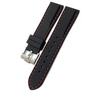 Band de montre en caoutchouc 18 mm 19 mm 21 mm 20 mm 22 mm 23 mm 24 mm pour rolex pour seiko pour SKX pour Omega pour bracelet de montre en silicone étanche à étanche à Breitling