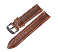Band de montre en cuir authentique 18 mm 20 mm 22 mm STRACTES STRACTES CEAUTRES BANDES DE MONTRATION AVEC LA BOUCLE SOUPE (COULEUR: Black Taille: 22 mm)