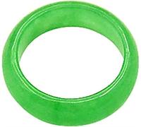 Band de ring de jade vert naturel pour femmes hommes Natural Birmane chinois bonne chance bijoux pour maman (taille: 20 mm)