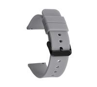 Band de sangle de montre en caoutchouc Band de surveillance imperméable 14 16 18 mm 20 mm 22 mm 24 mm Bouetche noire Fit pour Samsung Fit pour Huawei Sport Watch Watch Sold (Couleur: Gray 01, taille: