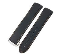 Band de surveillance en caoutchouc de 19 mm 20 mm 21 mm 22 mm pour IWC Pilot Mark 18 Spitfire Chronograph IW3270 IW3777 IW5010 STRAP DE MONTRATION DE LA MONTRE CURVE