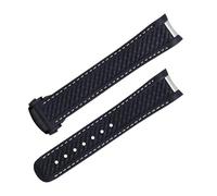Band de surveillance en caoutchouc fluory de 20 mm 21 mm pour Strap Omega Aqua Terra 150m AT150 Ultra Light Worldtimer 43 mm 41 mm Fold Clasp Bands