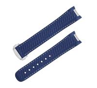 Band de surveillance en caoutchouc fluory de 20 mm 21 mm pour Strap Omega Aqua Terra 150m AT150 Ultra Light Worldtimer 43 mm 41 mm Fold Clasp Bands