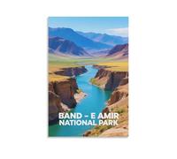 Band E Amir National Parka Poster vintage sur toile Décoration murale pour salon, chambre à coucher (60 x 90 cm)