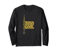 Band Geek Oboe Player Music Lover Marching Band Humour Manche Longue