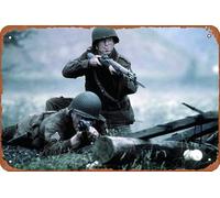 Band Of Brothers Data Src Band Of Brothers - Plaque en métal - 20,3 x 30,5 cm - Décoration murale vintage rétro
