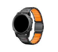 Band Silicone Titane 22 26mm Pour Garmin Fenix 8 7X Tactix MARQ Athlete2 Belt