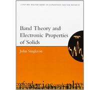 Théorie des bandes et propriétés électroniques des solides – Oxford Master Series