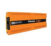 BANDA ICEX800.2ORANGE Amplificateur de basse audio pour véhicule 1 canal - Amplificateur de basse mono haute puissance avec filtre subsonique et filtre passe-bas stable à 2 ohms, indicateurs LED