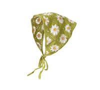 Banda Kerchief Écharpe à cheveux tricotée Écharpe pour cheveux Attache stylo à fleurs Tête triangulaire Écharpe pour femmes Retour
