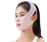 Bandage amincissant pour le menton et les joues en V Shaper V Line Masque de levage du visage avec sangle anti-rides Masque de sommeil Beauté Santé