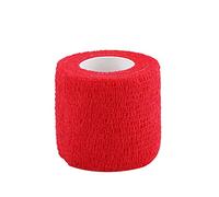 Bandage auto-adhésif, 5 rouleaux de bandage élastique auto-adhésif pour les articulations des doigts, soins sportifs (Rouge)