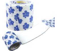 bandage auto-adhésif pour chiens avec compresse - absorbe l'humidité de la plaie - env. 220 cm x 5 cm