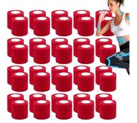 Bandage Autoadhésif 15 Rouleaux, 5 cm x 4,5 m Bandages Cohesive Respirants, Bande Strapping Adhésif Fixation pour Les Humains et Les Animaux, Elastoplast Bande Adhésive pour Sports (Rot)