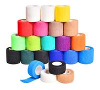 bandage autoadhésif 22 Rouleaux bande auto agrippante 5cm ×4,5m +2,5cm ×4,5m adhesive cohesive bandage bande auto adhésive tape crossfit strap doigt strapping cheville medical elastique chien