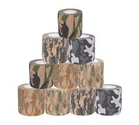 Bandage Autoadhésif, Ruban de Camouflage, 10 Rouleaux Bande Cohésive Camouflage Bandage, Autoadhésif Cohésifs Camo Ruban, Bandage de Camouflage Auto Adhésif pour Chasse Extérieur Sports, 5cm X 4.5m