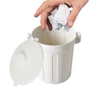 Bandage de bureau - 19x10cm mini bac déchet de couvercle, panier à ordures de table, petit conteneur à ordures | Organisateur de poubelle compacte pour la cuisine, la salle de bain, le bureau, le dort