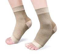 Bandage de Cheville Maintien Sport, Protege Chevillère Soutien Respirante Ankle Support pour Homme et Femme Entorse, Arthrite, Tendinite, Fasciite Plantaire et Douleurs (S/M EU34-37, Kaki)