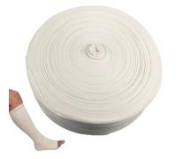 Bandage de compression 4, 7 pouces x 32, 8 pieds avec élastique, facile à porter, gaze tubulaire découpable pour plâtre moulé, confort à porter, tube en jersey absorbant la sueur pour les jambes