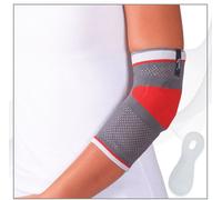 Bandage de coude Bandage de compression Premium avec pelote de massage et effet de compression, remboursement par l'assurance maladie, n° d'aide MSKB535-M