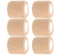 Bandage de Poignet Sportif Élastique 6 Rouleaux en Polyester | Bandes Adhésives pour Poignets, Protection des Doigts Gonflés et Sensibles, Usage Sportif