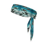 Bandage de sport imprimé Fish in The Deep Sea Bandage Fitness Bandage adapté pour les amateurs de sport Ninja Football et basket-ball