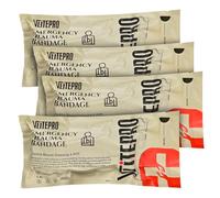 Bandage d'urgence israélien de 15,2 cm, pansement de compression stérile scellé sous vide pour traumatisme, bandage médical pour contrôle des saignements, kit de premiers secours IFAK
