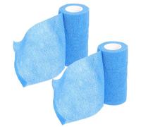Bandage Élastique Auto-adhésif pour Bovins, Lot de 2 Rouleaux | Bleu, Tissu Souple et Respirant, Adhérence Douce sur Peau ou Pelage, Usage Élevage