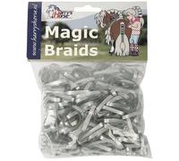 Bandage élastique pour cheval Harry's Horse Magic braids, zak Argenté TU