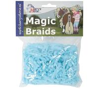 Bandage élastique pour cheval Harry's Horse Magic braids, zak Bleu TU
